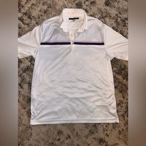 Greg Norman Play Dry moisture-wicking and UPF 30+ performance golf polo shirt